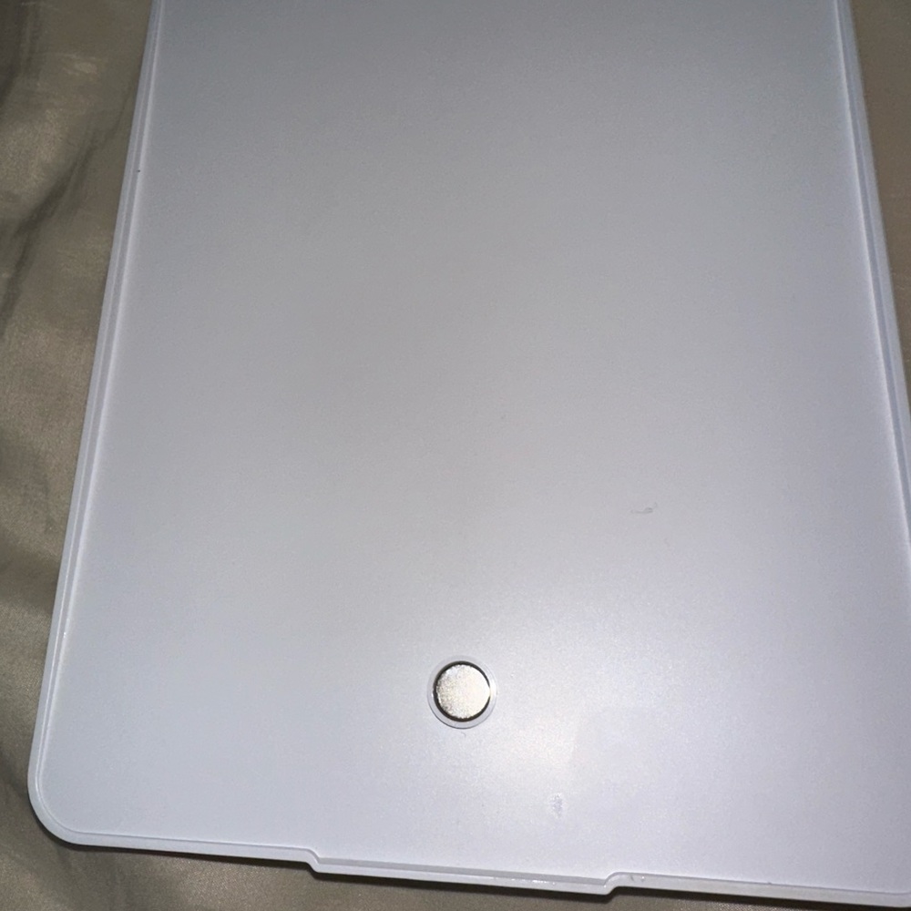 White desk mirror that lights up. Will come with charging wire. - Picture 3 of 6